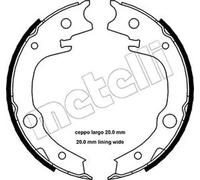 Brake Shoe Set, parking brake 53-0443 METELLI for TOYOTA COROLLA YARIS/VITZ