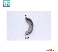 Brake Shoe Set, parking brake Rear Axle 55-0K-K17 ASHIKA for KIA SORENTO I