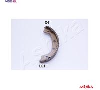 Brake Shoe Set, parking brake Rear Axle 55-0L-L01 ASHIKA for LAND ROVER