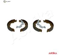 Brake Shoe Set, parking brake Rear Axle 55-0W-W04 ASHIKA for DAEWOO CHEVROLET