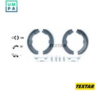 Brake Shoe Set, parking brake 91058800 TEXTAR for MAYBACH MERCEDES-BENZ