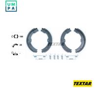 Brake Shoe Set, parking brake 91058800 TEXTAR for MAYBACH MERCEDES-BENZ