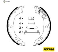 TEXTAR 91064800 Handbrake shoes