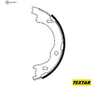 TEXTAR 91068100 Handbrake shoes