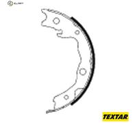 TEXTAR 91068200 Handbrake shoes