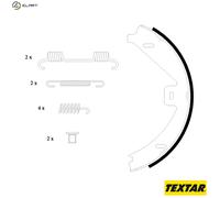 TEXTAR 91069100 Handbrake shoes