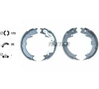TEXTAR 91071000 Handbrake shoes