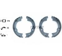 TEXTAR 91076400 Handbrake shoes