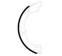 Brake Shoe Set, parking brake 91084500 TEXTAR for KIA SORENTO III
