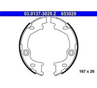 Brake Shoe Set, parking brake ATE 03.0137-3029.2 for i30 (FD) 2 2007-2011