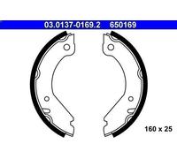 Brake Shoe Set, parking brake ATE 3.0137-0169.2 for VOLVO 740 (744) 2 1983-1984