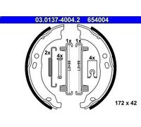 Brake Shoe Set, parking brake ATE 3.0137-4004.2 for BOXER Bus 2 2015-2019