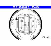 Brake Shoe Set, parking brake 03.0137-4004.2 ATE for FIAT PEUGEOT CITROËN