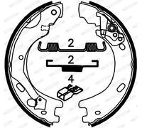 FERODO FSB4033 Handbrake shoes