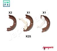 BRAKE SHOE SET PARKING BRAKE GF-K25AF FOR KIA GRAND/CARNIVAL/III/SEDONA VQ 2.9L