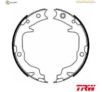 TRW GS8208 Handbrake shoes