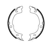 Brake Shoe Set, parking brake GS8784 TRW for KIA SORENTO I SORENTO I VAN