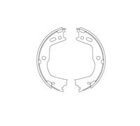 Brake Shoe Set, parking brake GS8803 TRW for HYUNDAI GENESIS Coupe GENESIS