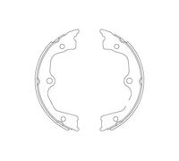 TRW GS8821 Handbrake shoes