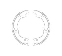 Brake Shoe Set, parking brake GS8829 TRW for HYUNDAI H-1 / STAREX Bus TRAJET