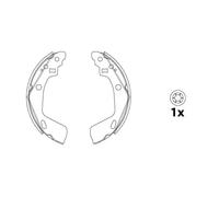 Brake Shoe Set, parking brake GS8865 TRW for JEEP GRAND CHEROKEE CHEROKEE