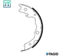 PAGID H1682N Handbrake shoes