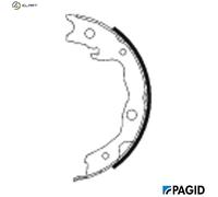 PAGID H1682N Handbrake shoes