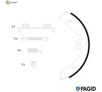 BRAKE SHOE SET PARKING BRAKE H1691N FOR MERCEDES-BENZ C-CLASS GLK-CLASS CLS 1.8L