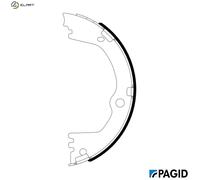BRAKE SHOE SET PARKING BRAKE H1834N FOR HYUNDAI GRAND/SANTA/FÉ EQUUS KIA 2.4L