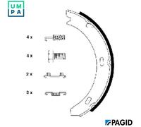 BRAKE SHOE SET PARKING BRAKE H8075N FOR MERCEDES-BENZ C-CLASS/T-Model CLK 124