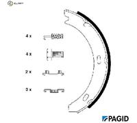 BRAKE SHOE SET PARKING BRAKE H8075N FOR MERCEDES-BENZ C-CLASS/T-Model CLK 124