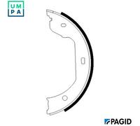 BRAKE SHOE SET PARKING BRAKE H9505N FOR VW CALIFORNIA/T5/Camper TRANSPORTER 2.0L