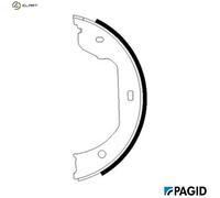BRAKE SHOE SET PARKING BRAKE H9505N FOR VW CALIFORNIA/T5/Camper TRANSPORTER 2.0L