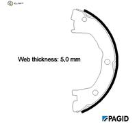 PAGID H9520N Handbrake shoes