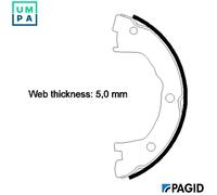 PAGID H9520N Handbrake shoes