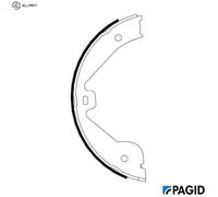 PAGID H9710N Handbrake shoes