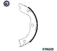 PAGID H9725N Handbrake shoes