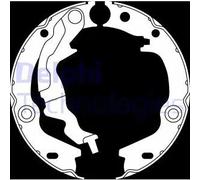 Brake Shoe Set, parking brake LS2017 DELPHI for KIA HYUNDAI