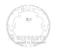 Brake Shoe Set, parking brake N3502083 NIPPARTS for TOYOTA LEXUS