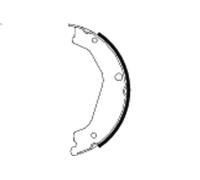 Parking Brake Shoe Set Rear 40mm Width Fits Hyundai Terracan TEXTAR 91068400