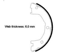 Brake Shoe Set, parking brake TEXTAR 91081400 for IVECO DAILY IV Van 3 2007-2011