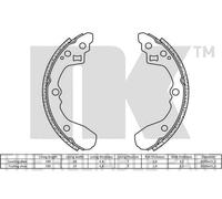 Brake Shoes Set 2735744 NK 58315FDA00 58315FDA01 Genuine Top Quality Guaranteed