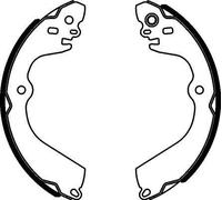 TEXTAR 91078400 Brake Shoe Set