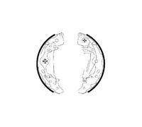 Brake Shoe Set Rear 53mm With Handbrake Lever Fits Kia Sedona TEXTAR 91065800