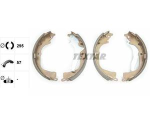 Brake Shoe Set Rear 57mm With Handbrake Lever Fits VW Amarok TEXTAR 91078700