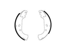 Brake Shoe Set Rear BENDIX System Fits Citroen Fiat Peugeot TEXTAR 91047800