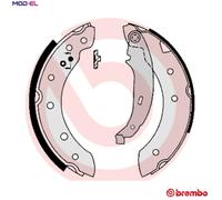 Brake shoes S 61 520 BREMBO for CITROËN PEUGEOT RENAULT DACIA