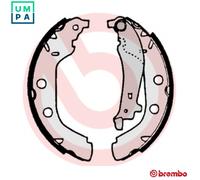 BREMBO S 61 523 Brake Shoe Set Rear for Peugeot 406