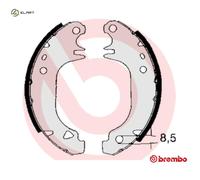 Brake shoes S 61 535 BREMBO for PEUGEOT CITROËN