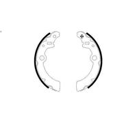 Brake shoe set TEXTAR 91058500 for SUZUKI WAGON R+ (MA) 1 2001-2006